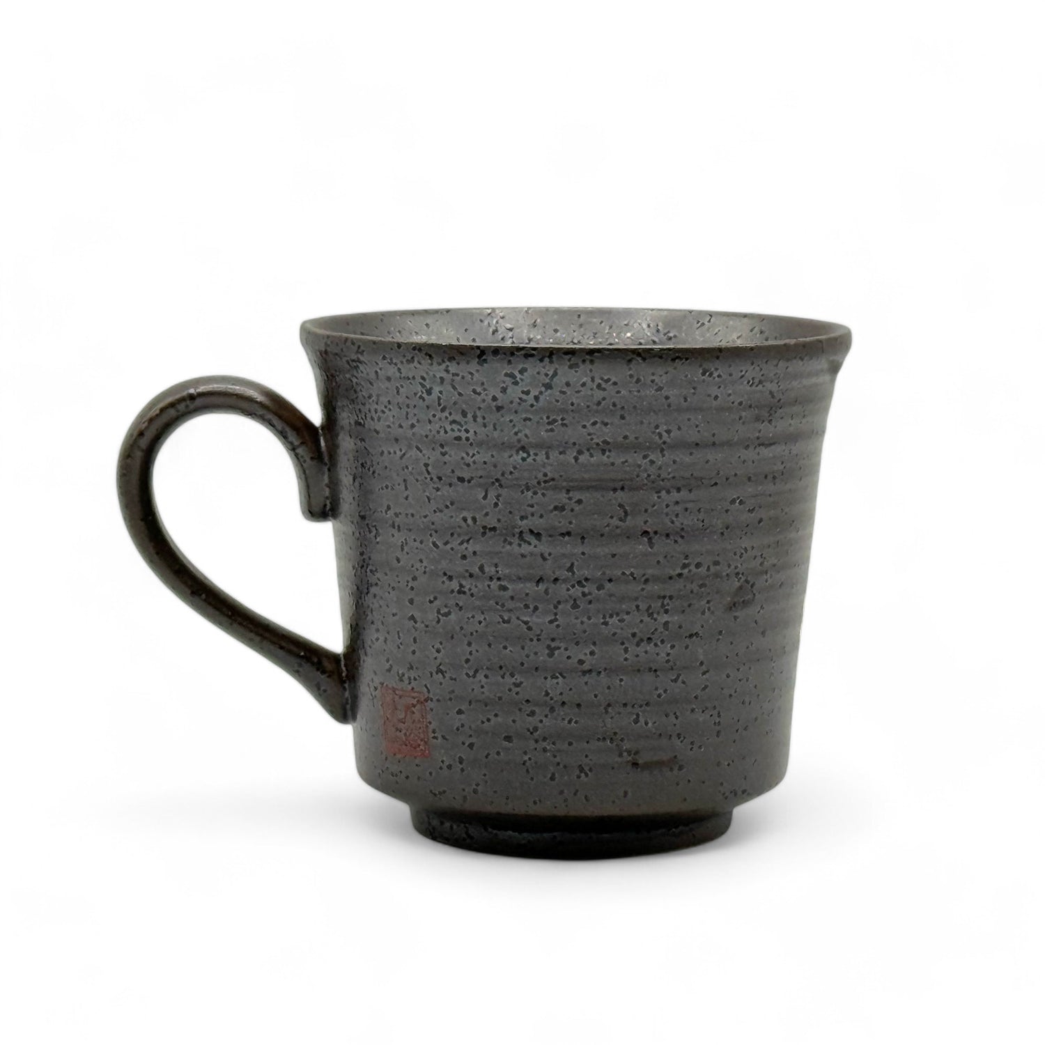 Kinkazume Black Kutani-yaki Mug- Japanese Tea Mug