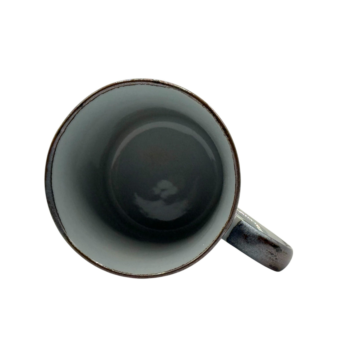 Komon Blue Mino-yaki Mug - Japanese Tea Mug