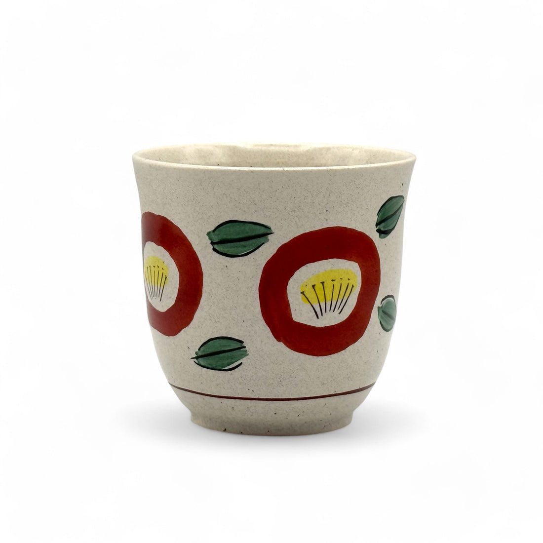 Kane Jin White Mino-yaki Yunomi - Japanese Teacup