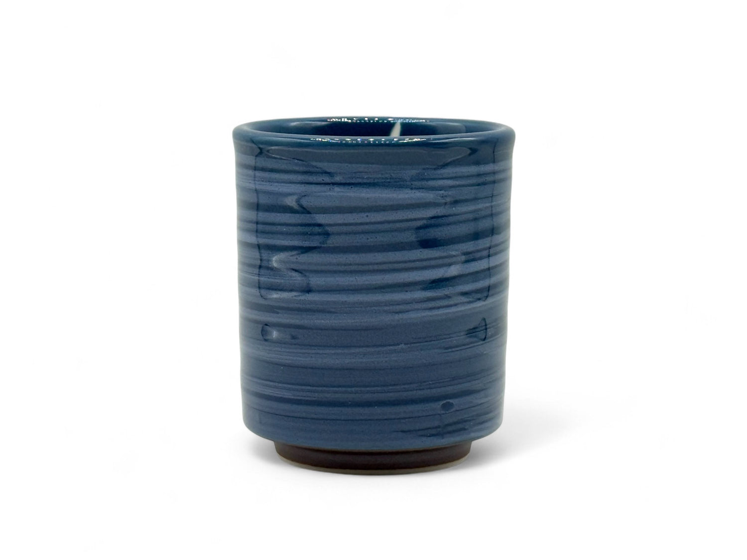 Seisai Hake Blue Mino-yaki Yunomi - Japanese Teacup