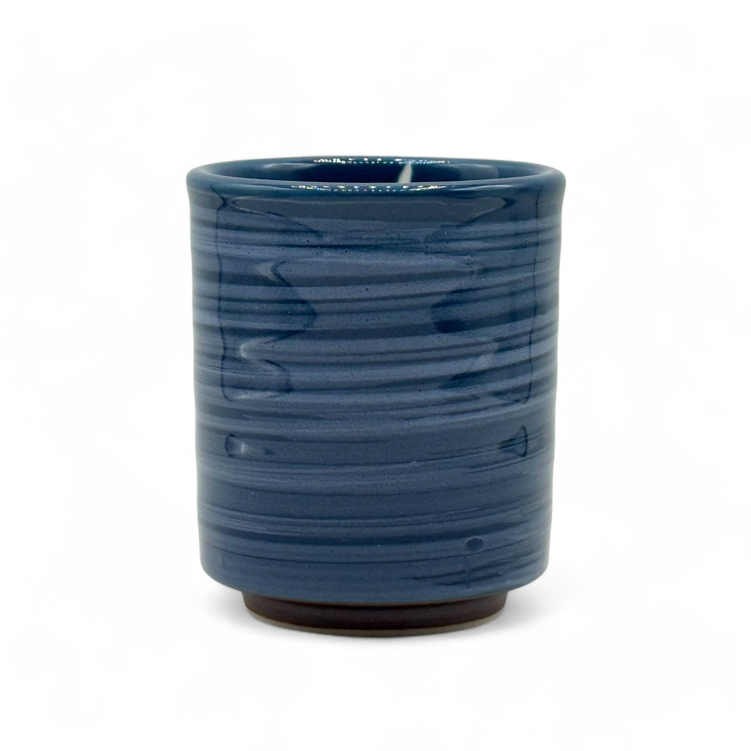 Seisai Hake Blue Mino-yaki Yunomi - Japanese Teacup