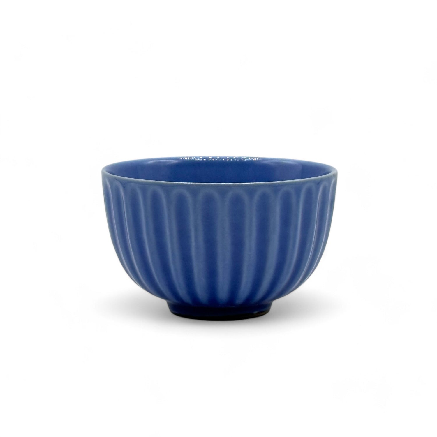 Hitugana Ocean Blue Mino-yaki Yunomi - Japanese Sencha Teacup