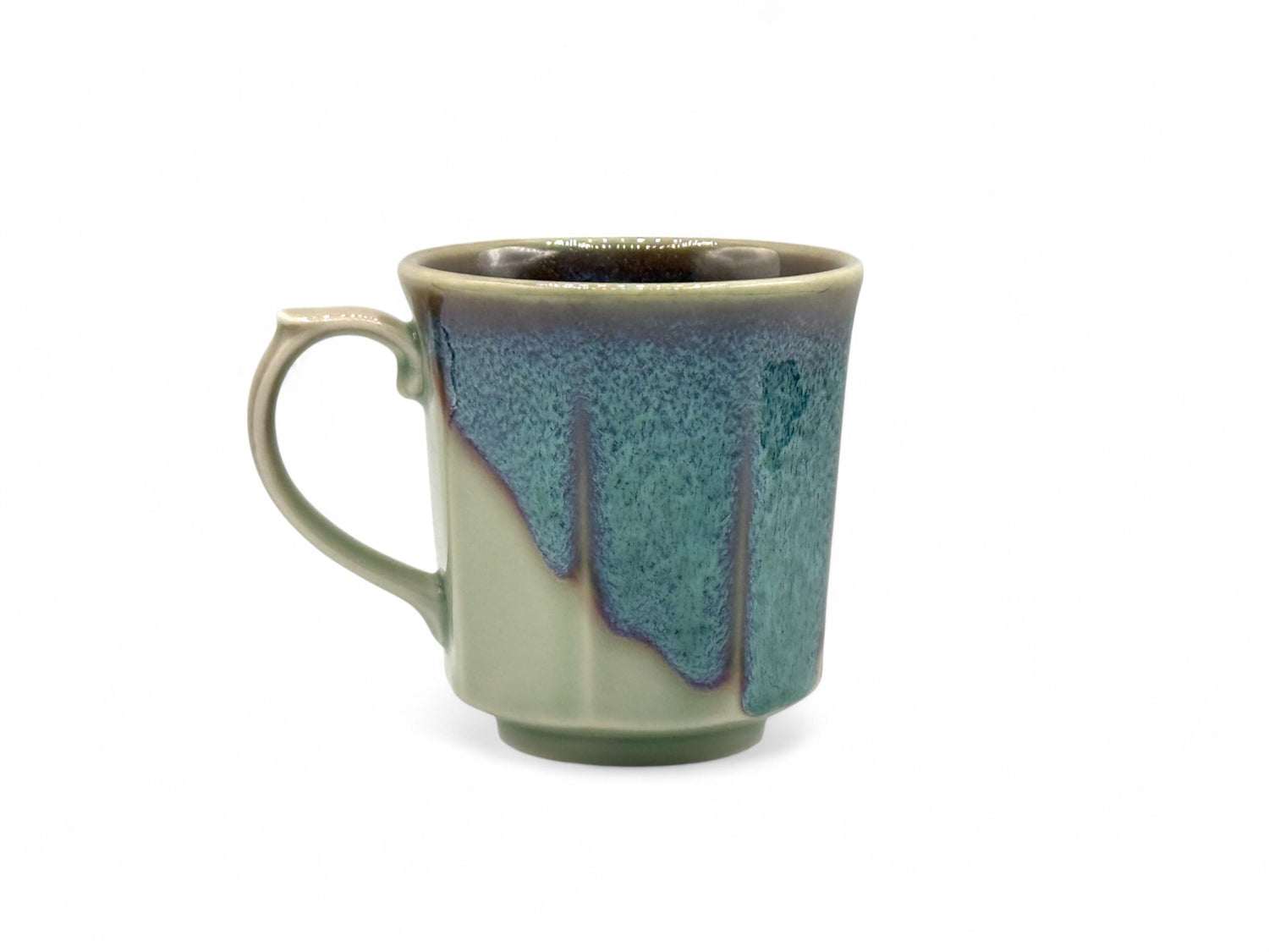 Hisuimaru Green Mino-yaki Mug - Japanese Tea Mug