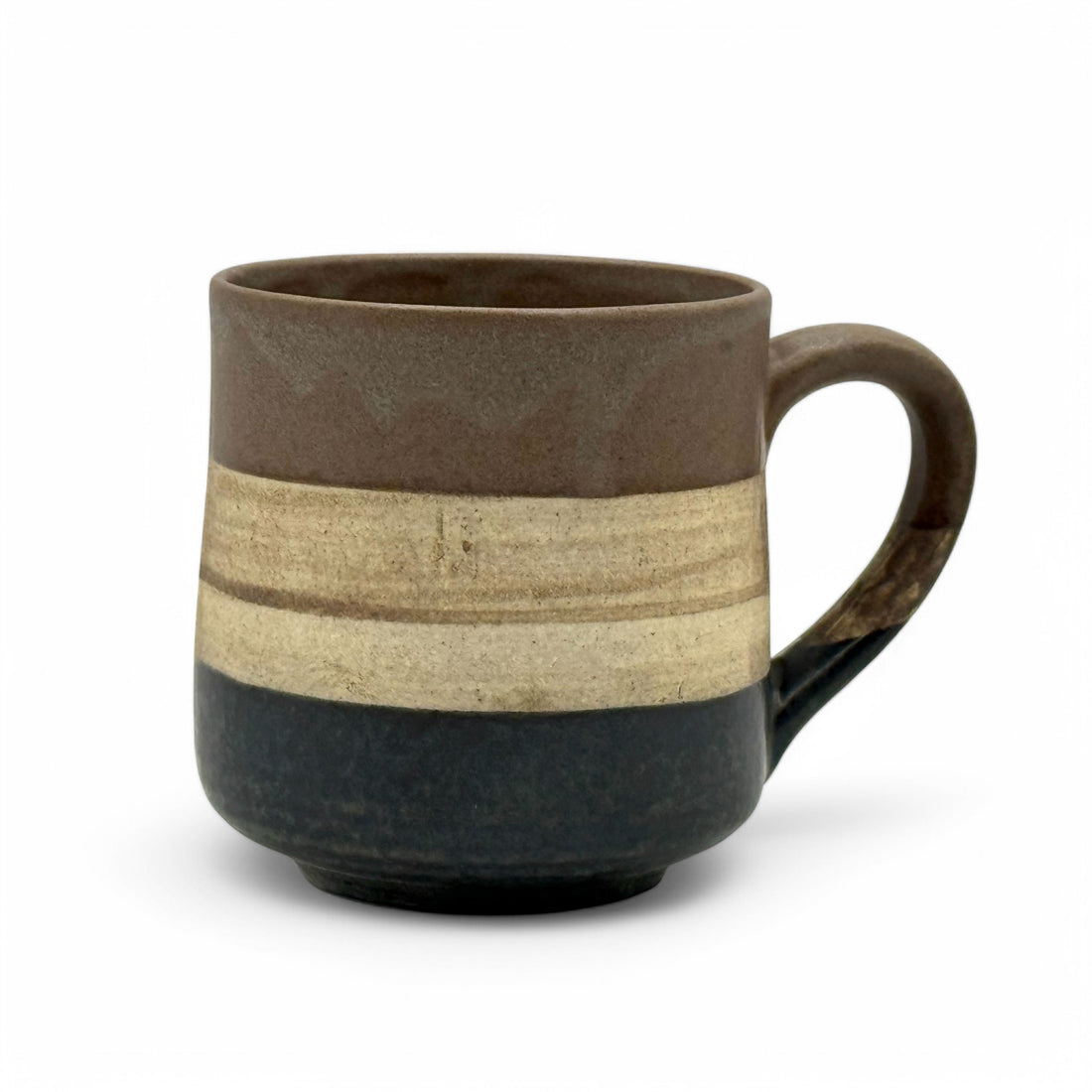 Sephia Brown Mino-yaki Mug by Shinko Kiln - Japanese Tea Mug