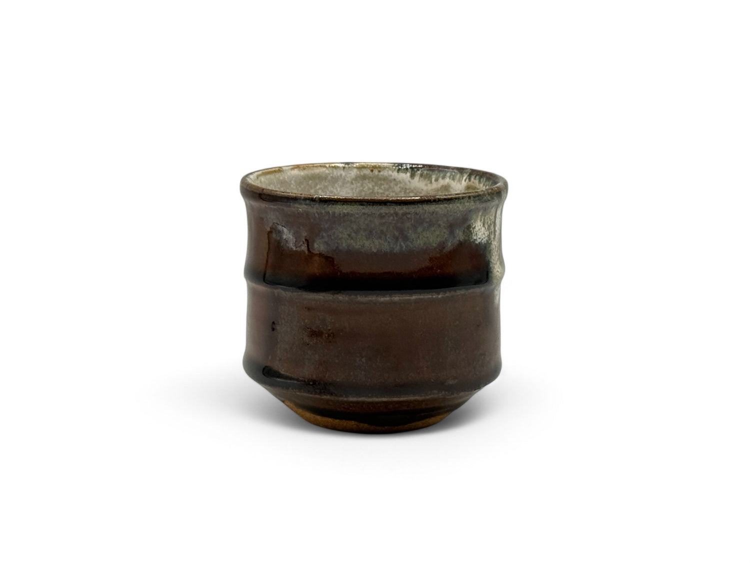 Karatsu Setsume Brown Mino-yaki Yunomi - Japanese Teacup