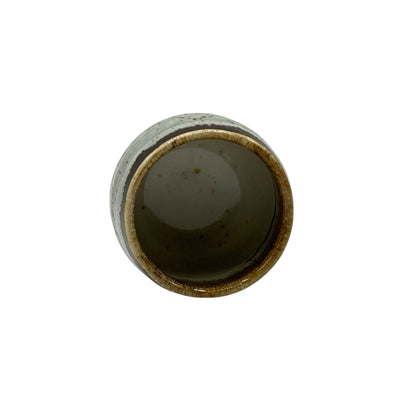 Tenmoku Iguchi Gray Mino-yaki Yunomi - Japanese Teacup