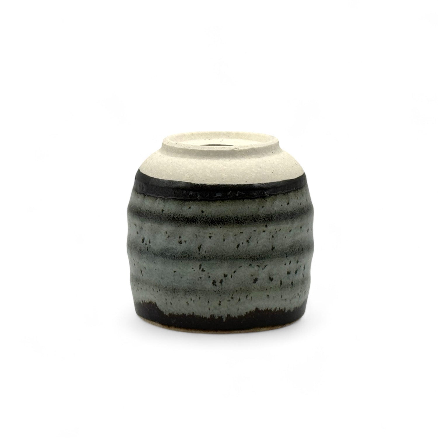 Tenmoku Iguchi Gray Mino-yaki Yunomi - Japanese Teacup