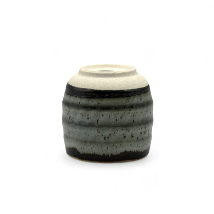 Tenmoku Iguchi Gray Mino-yaki Yunomi - Japanese Teacup