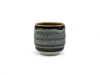Tenmoku Iguchi Gray Mino-yaki Yunomi - Japanese Teacup