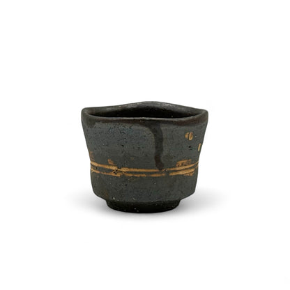 Izayoi Brown Shigaraki-yaki Yunomi - Japanese Teacup