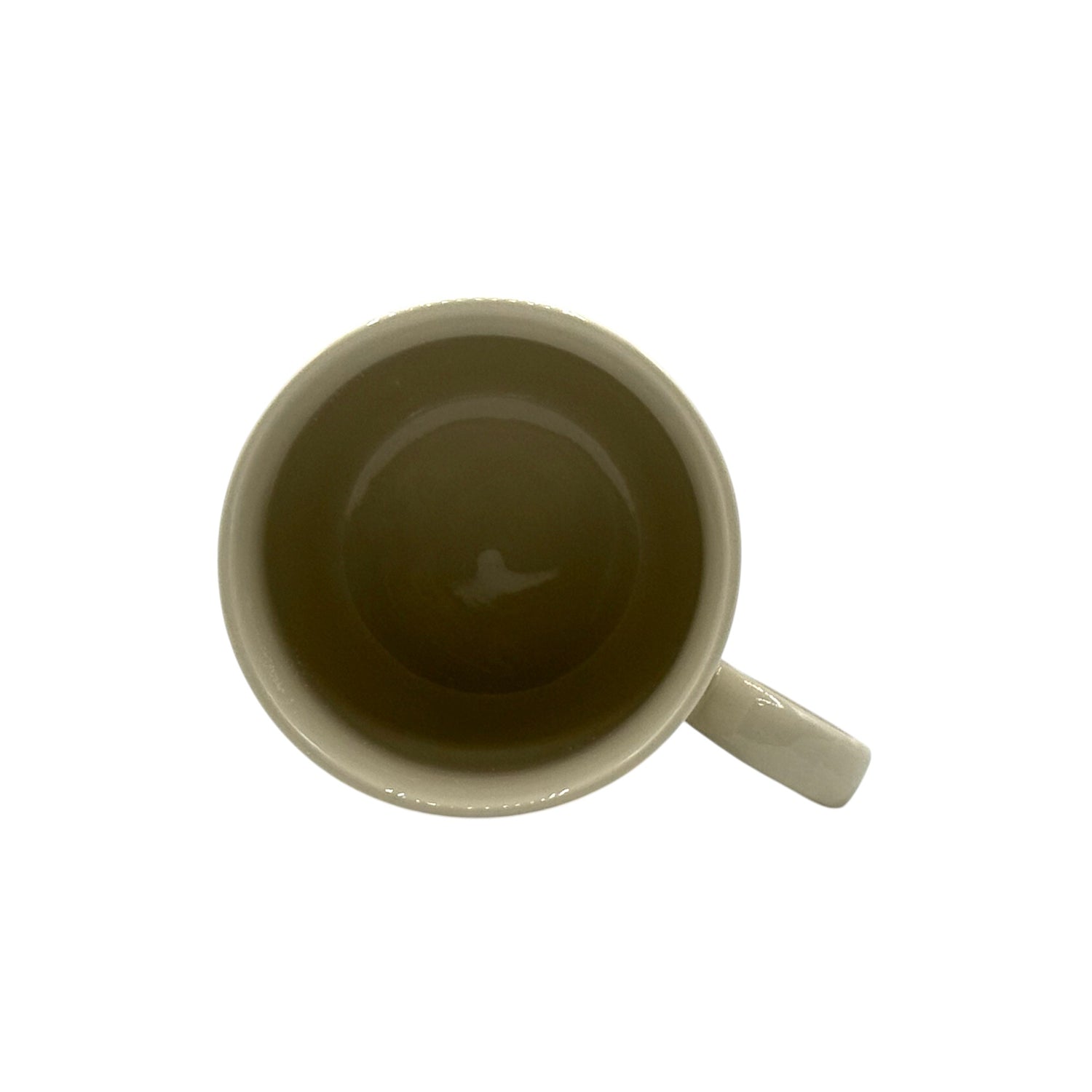 Beige Black Cat Mino-yaki Mug - Japanese Tea Mug