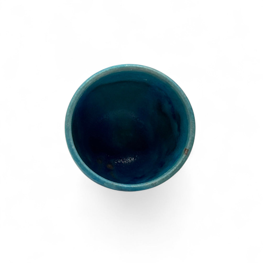 Tsuyukusa Blue Shigaraki-yaki Yunomi - Japanese Teacup