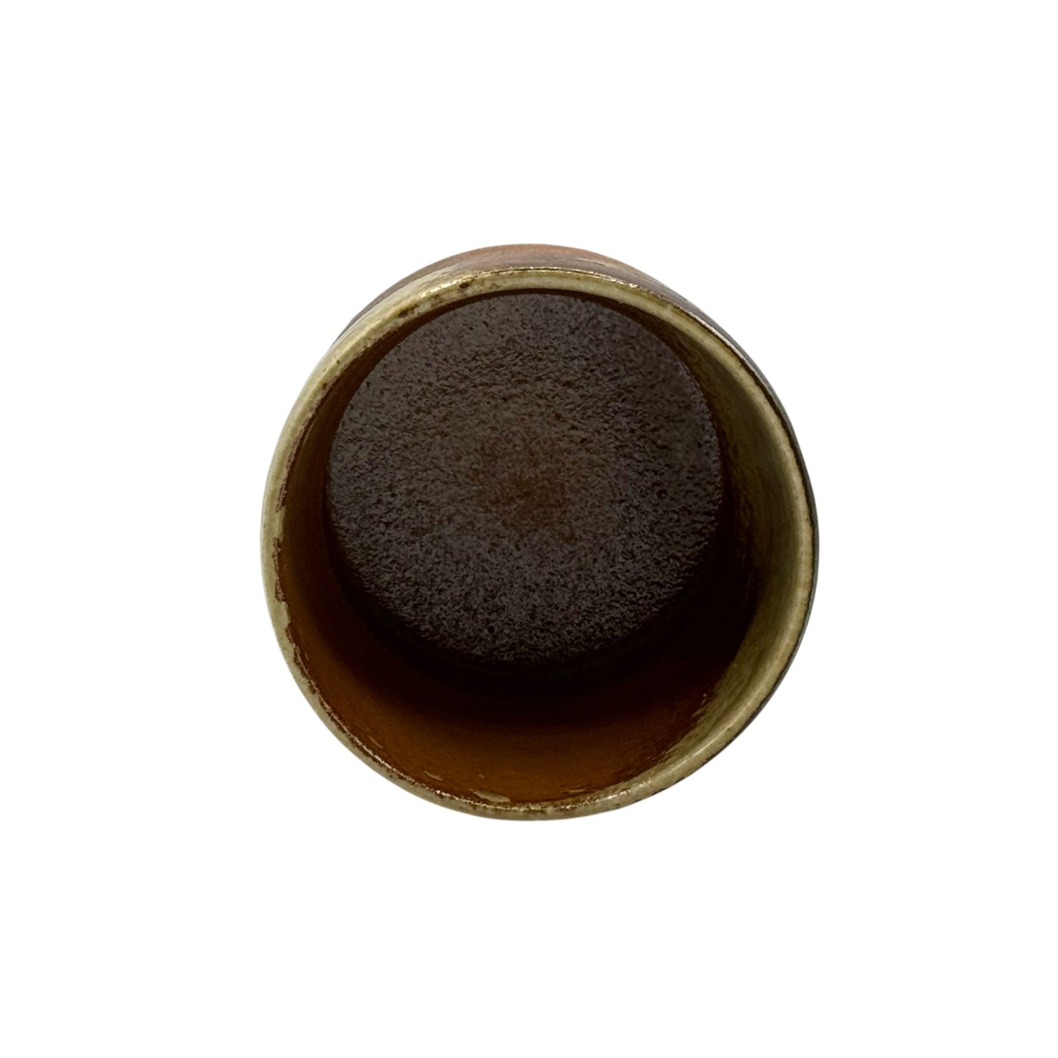 Ko Shigaraki Kiritate Brown Shigaraki-yaki Yunomi - Japanese Teacup