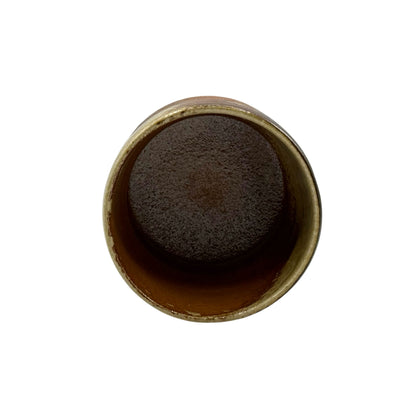 Ko Shigaraki Kiritate Brown Shigaraki-yaki Yunomi - Japanese Teacup