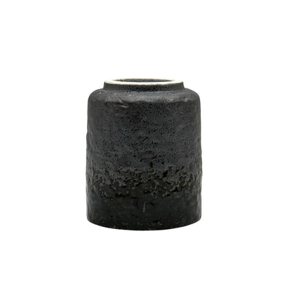 Shinkai Black Mino-yaki Yunomi - Japanese Teacup