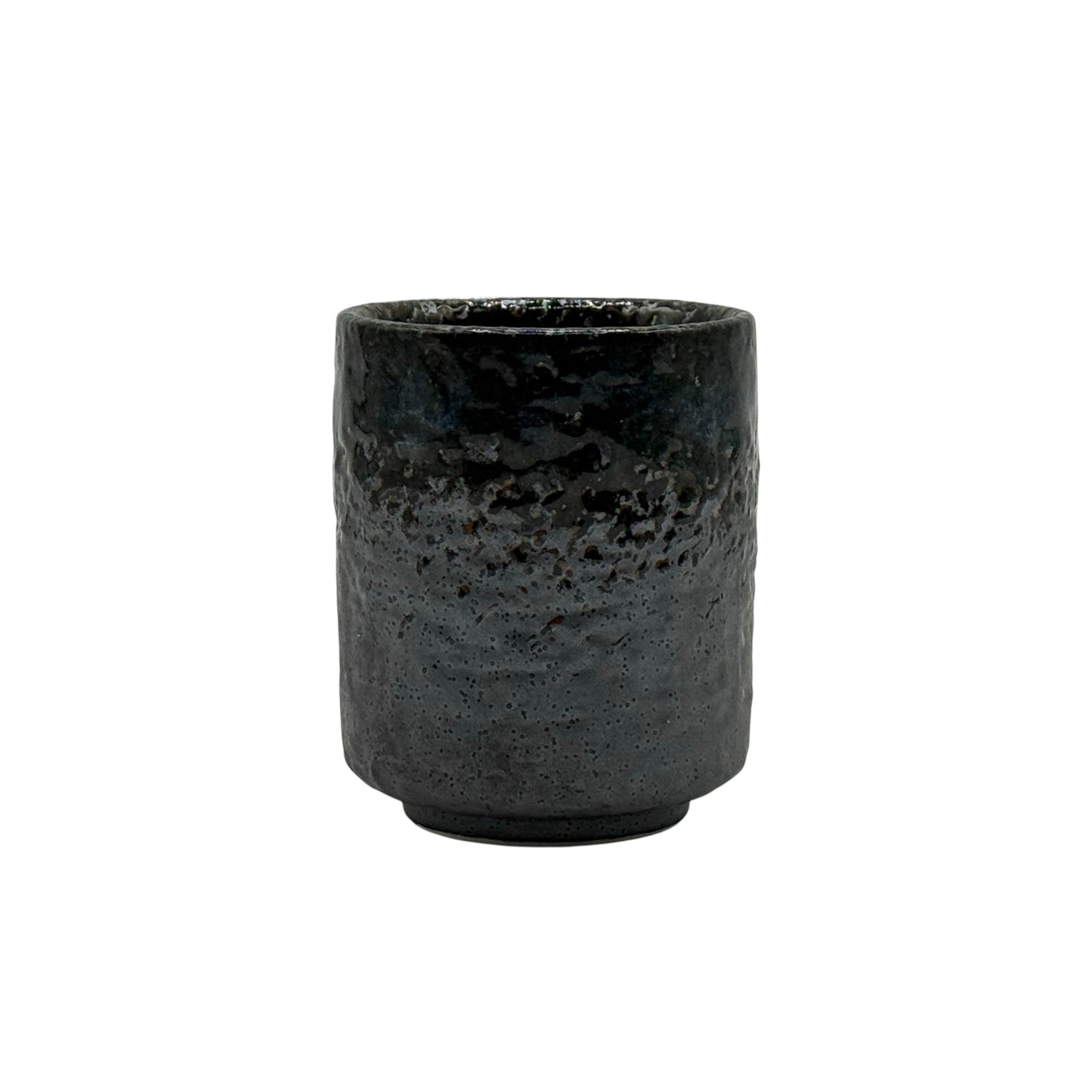 Shinkai Black Mino-yaki Yunomi - Japanese Teacup