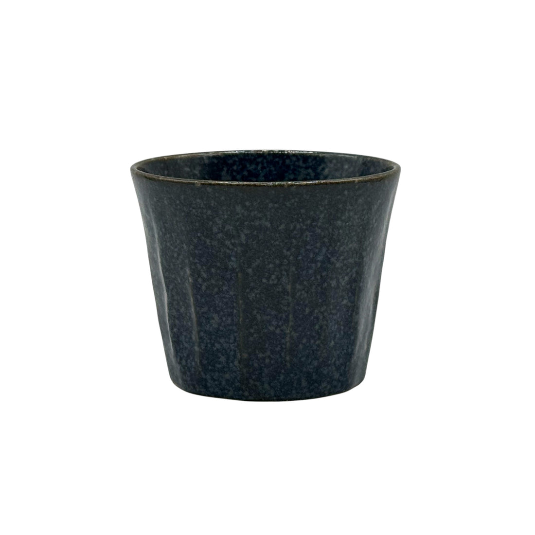 Yuki Indigo Blue Mino-yaki Yunomi - Japanese Teacup