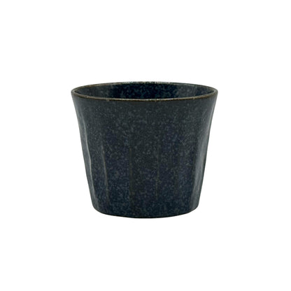 Yuki Indigo Blue Mino-yaki Yunomi - Japanese Teacup