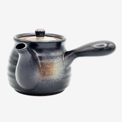 Kuro Bizen Black Kyusu - Japanese Teapot Teaware Inoue Tea