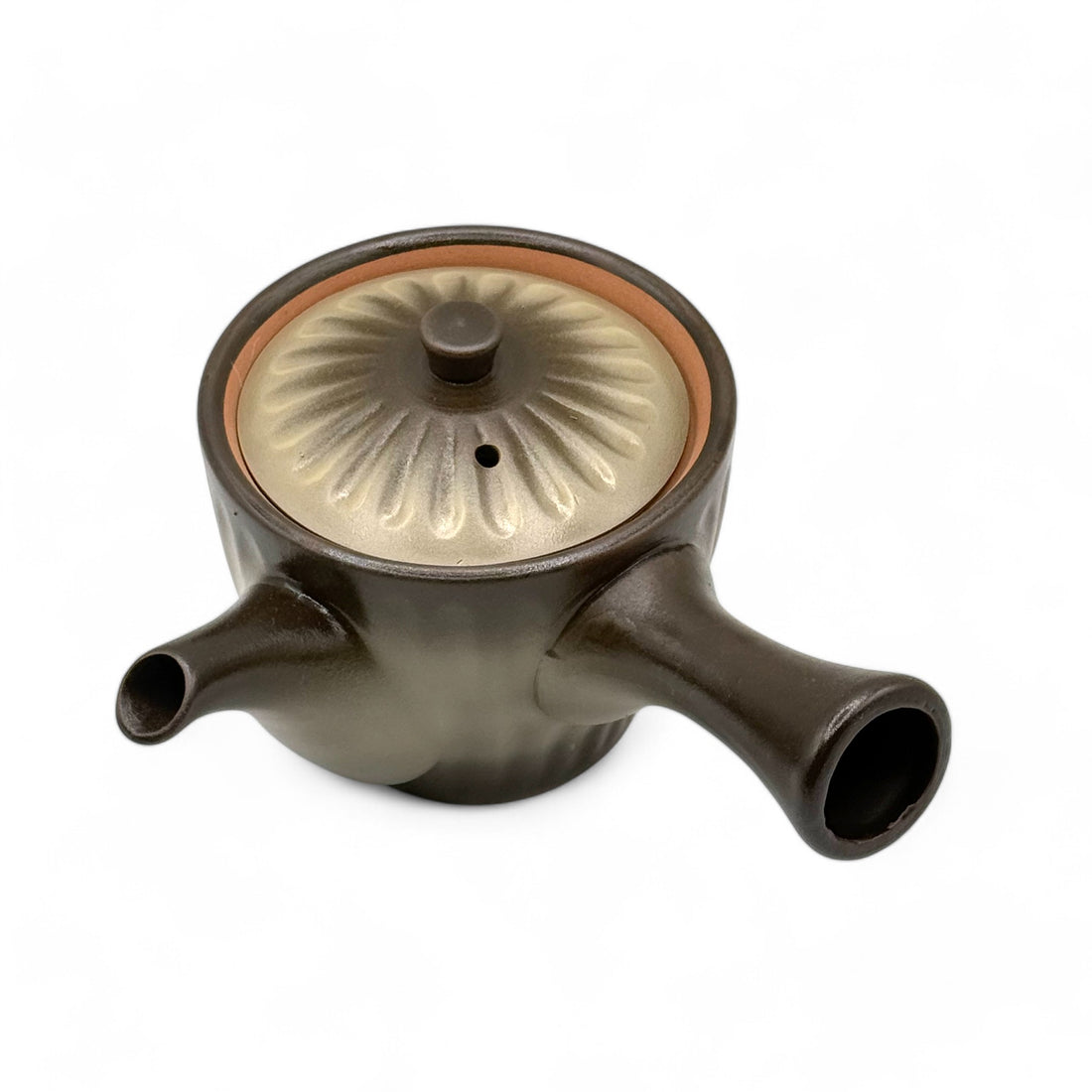 Kinsai Ibushi Brown Tokoname-yaki Kyusu - Japanese Teapot