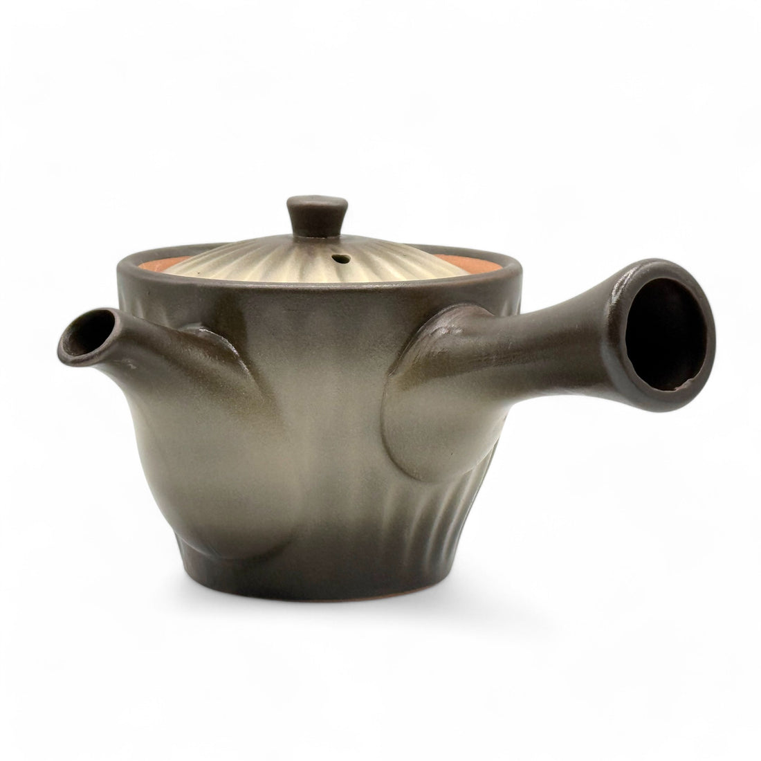 Kinsai Ibushi Brown Tokoname-yaki Kyusu - Japanese Teapot
