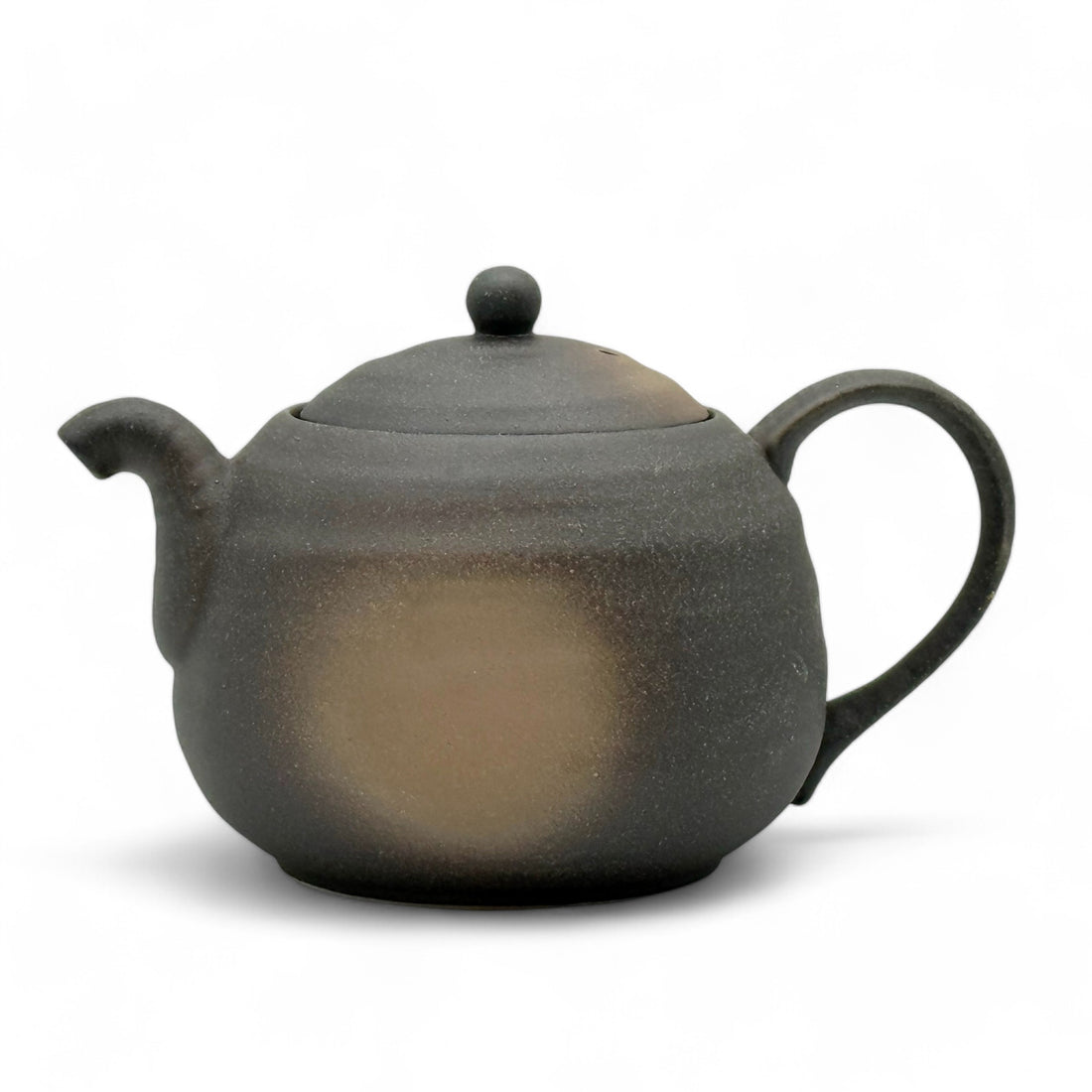 Iga Fukimaru Black Bizen-yaki Kyusu - Japanese Mini Teapot