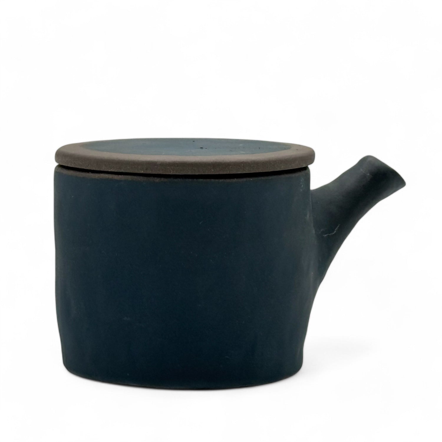 Urushi Stone Black Tokoname-yaki Kyusu - Japanese Teapot