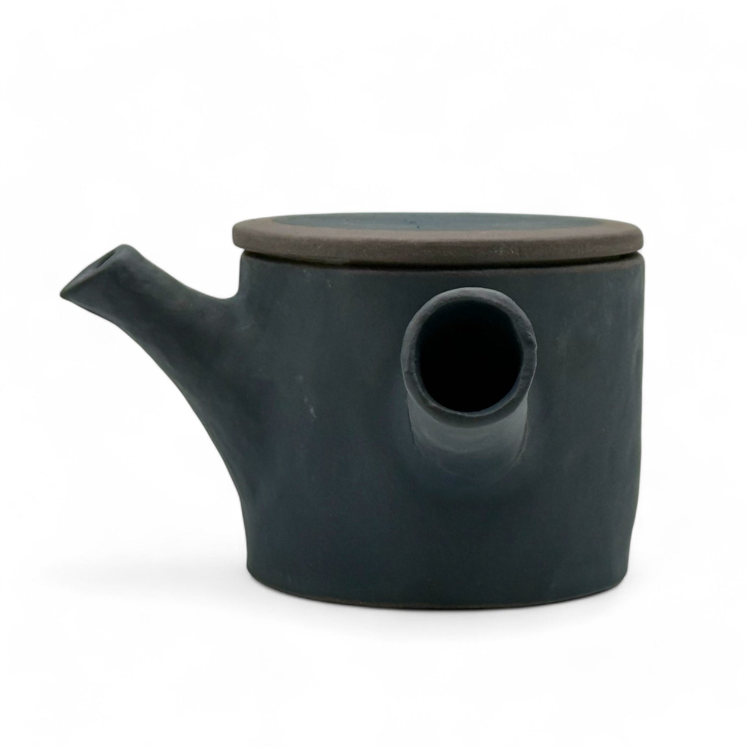 Urushi Stone Black Tokoname-yaki Kyusu - Japanese Teapot