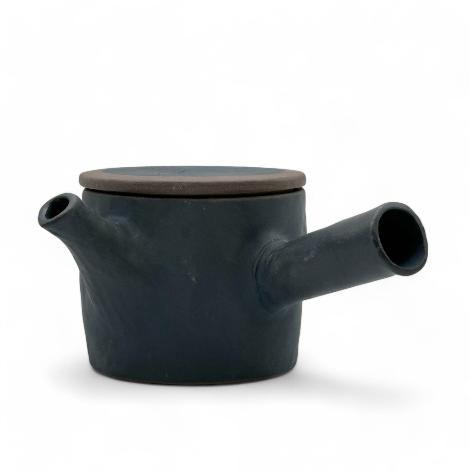 Urushi Stone Black Tokoname-yaki Kyusu - Japanese Teapot