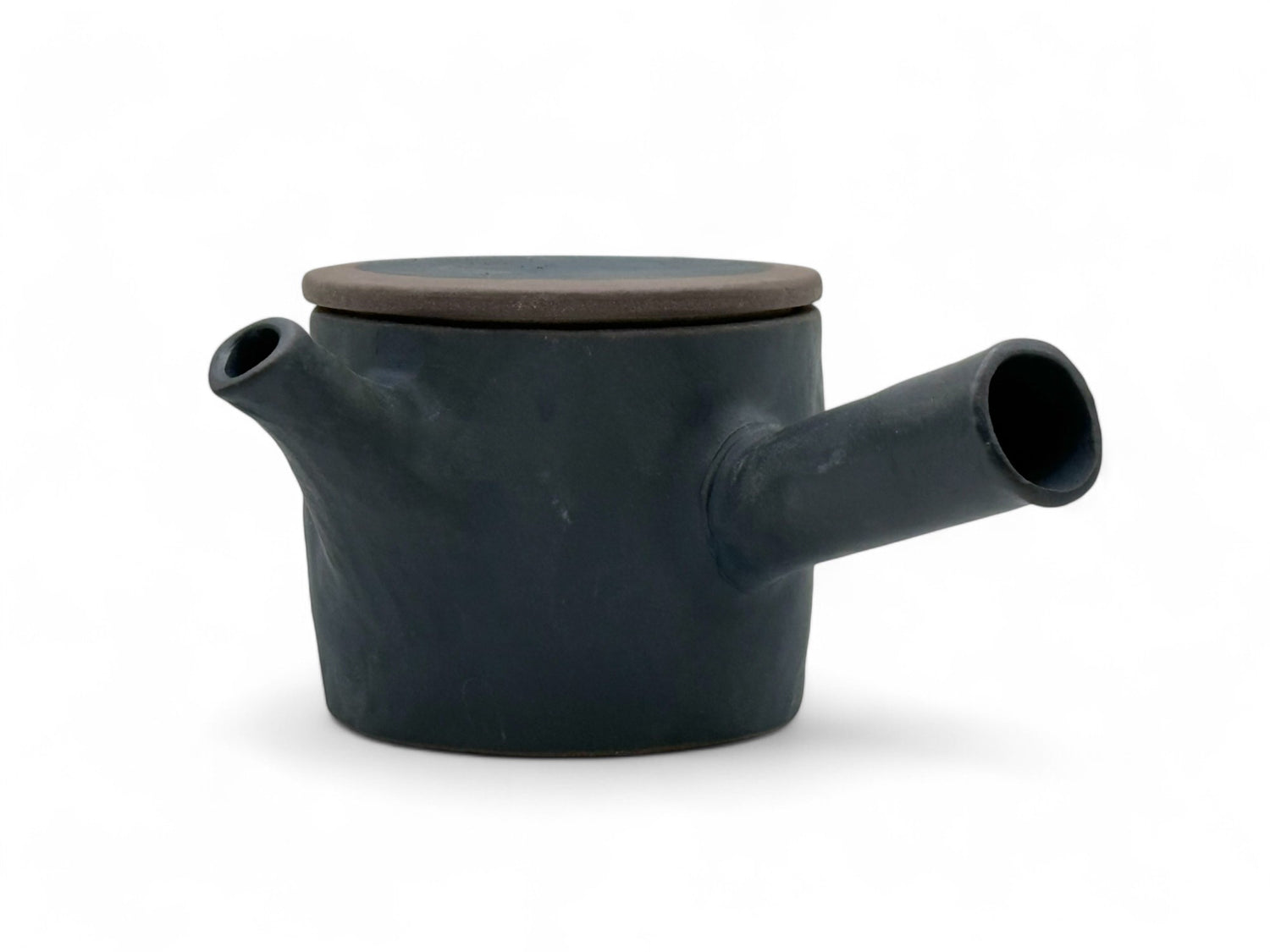 Urushi Stone Black Tokoname-yaki Kyusu - Japanese Teapot