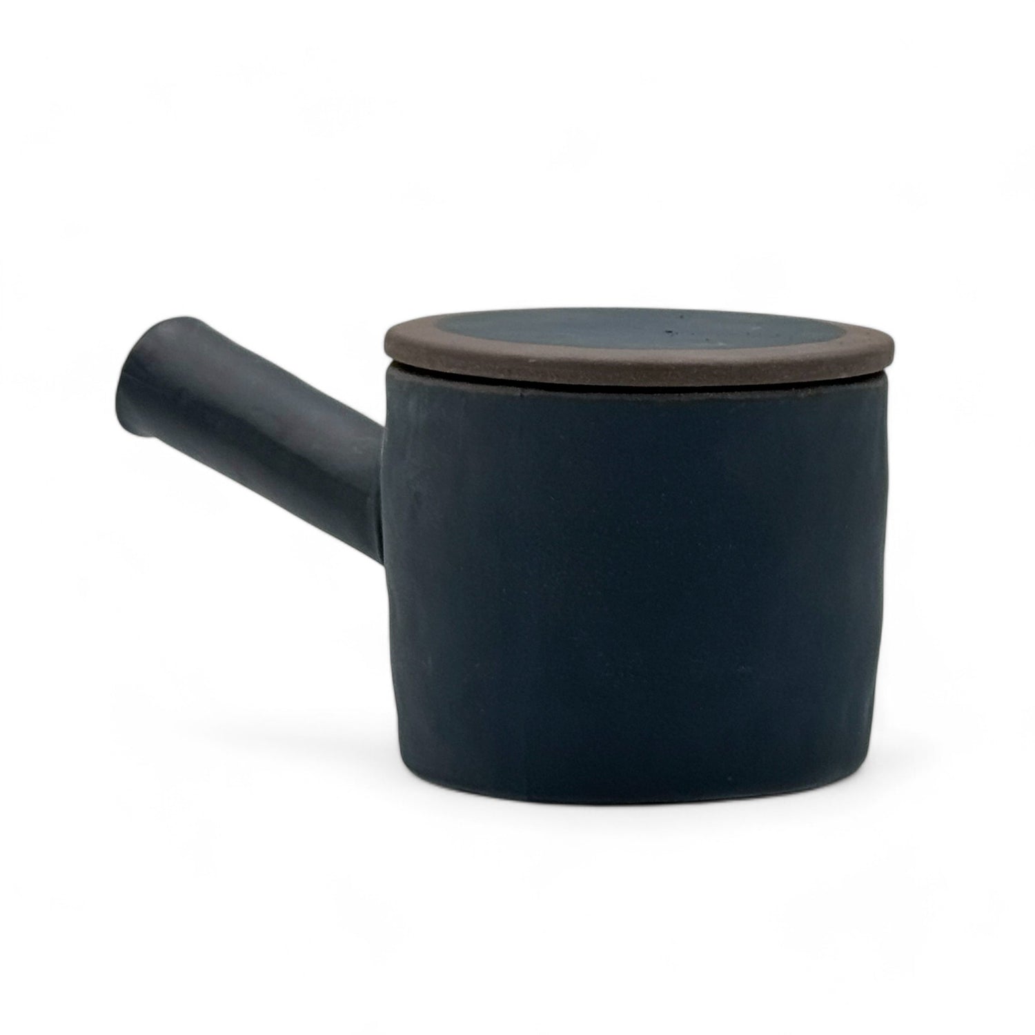 Urushi Stone Black Tokoname-yaki Kyusu - Japanese Teapot