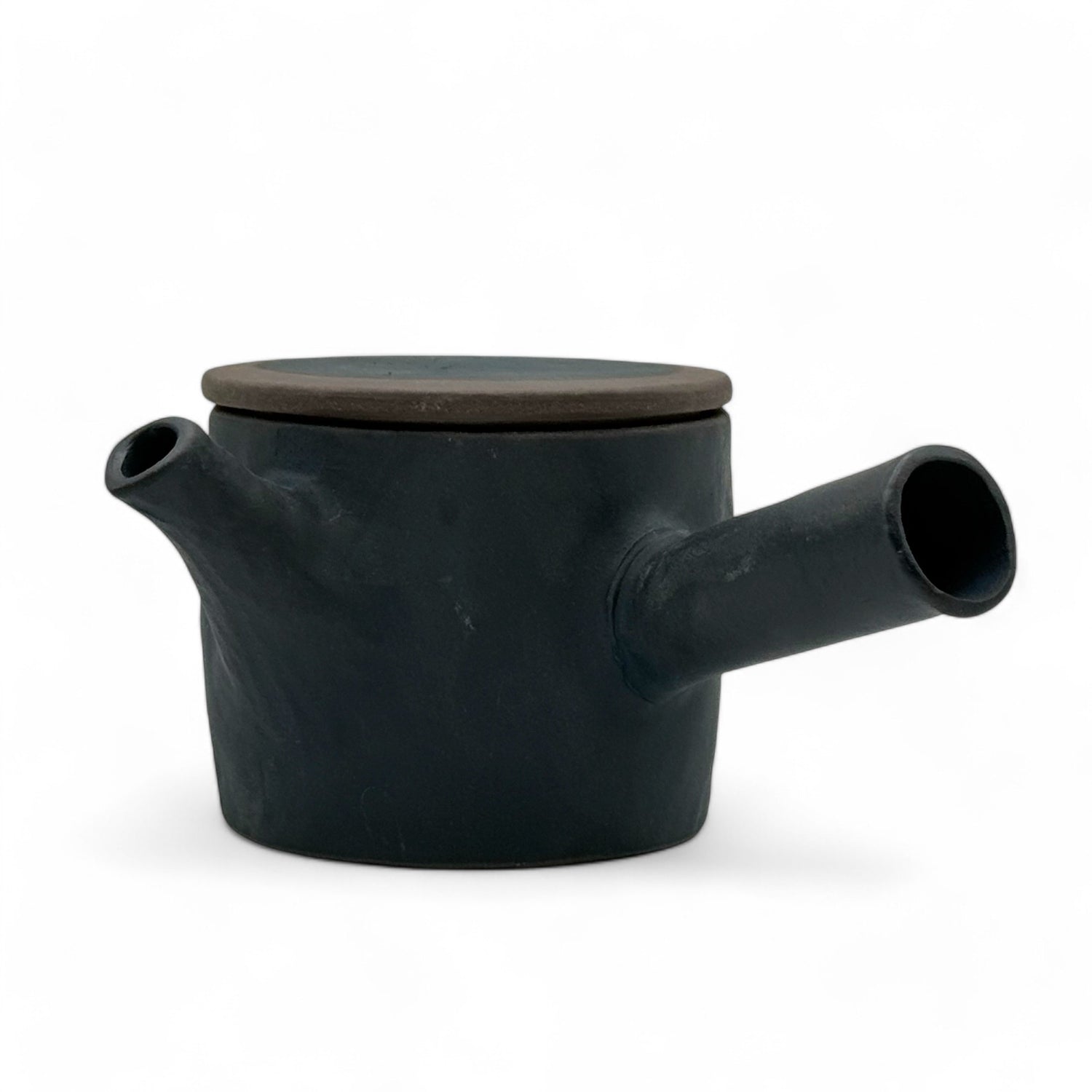 Urushi Stone Black Tokoname-yaki Kyusu - Japanese Teapot