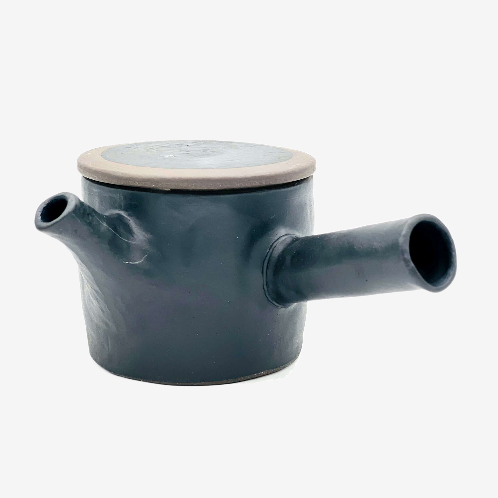 Isshin Stone Black Kyusu - Japanese Teapot Teaware Inoue Tea