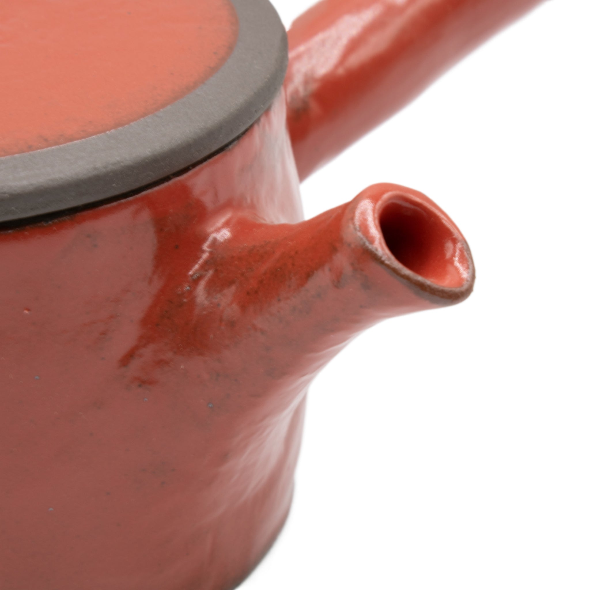 Isshin Clay Red Kyusu - Japanese Teapot