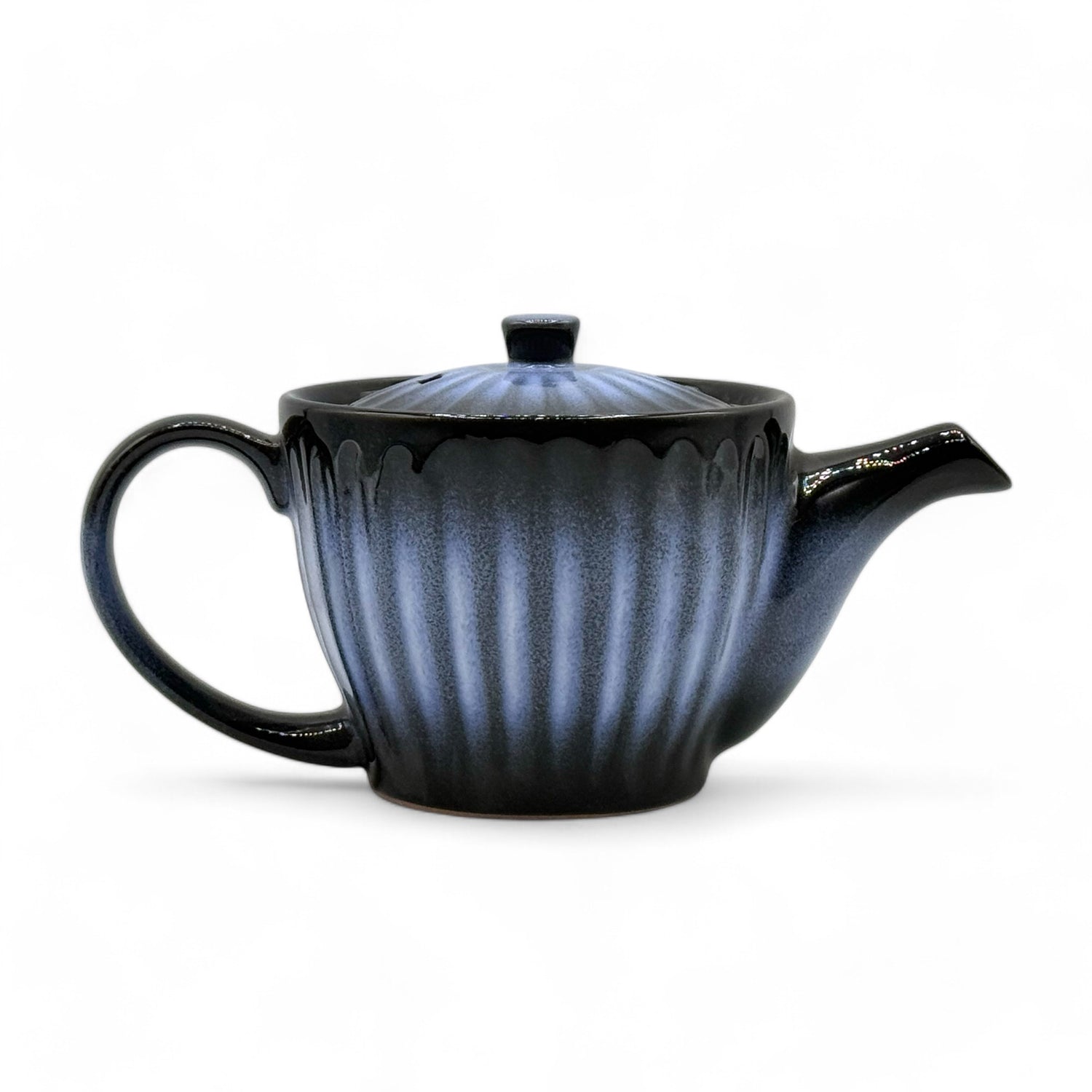 Kiku Aurora Blue Tokoname-yaki Kyusu - Japanese Teapot