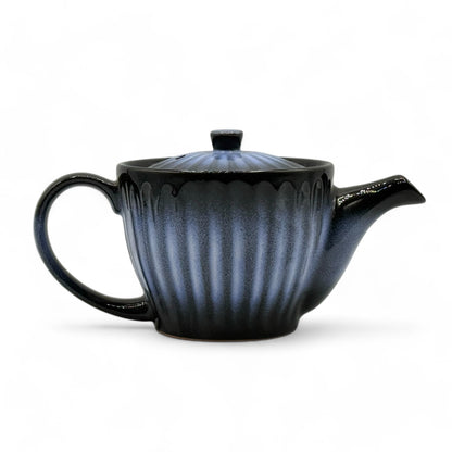 Kiku Aurora Blue Tokoname-yaki Kyusu - Japanese Teapot