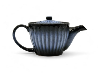 Kiku Aurora Blue Tokoname-yaki Kyusu - Japanese Teapot