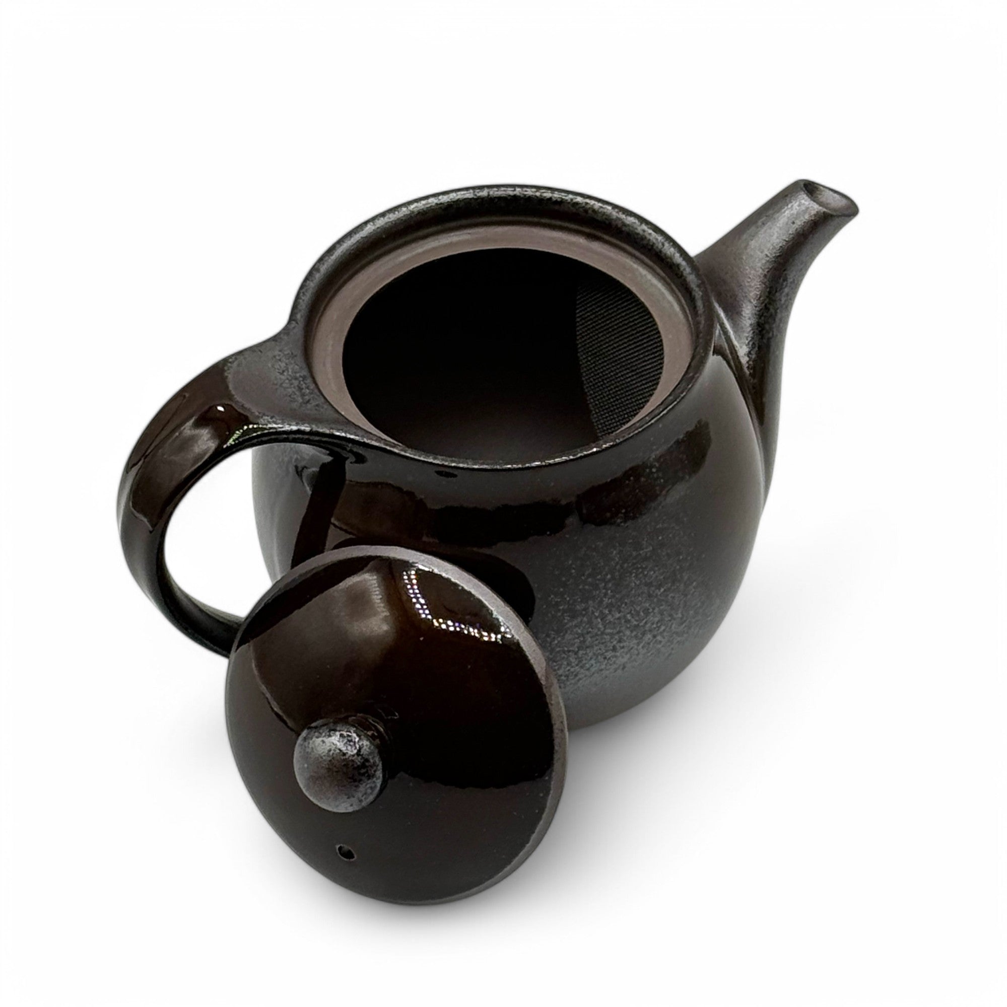 Toffee Brown Banko-yaki Kyusu - Japanese Teapot