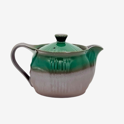 Hisui Green Banko-yaki Kyusu - Japanese Teapot