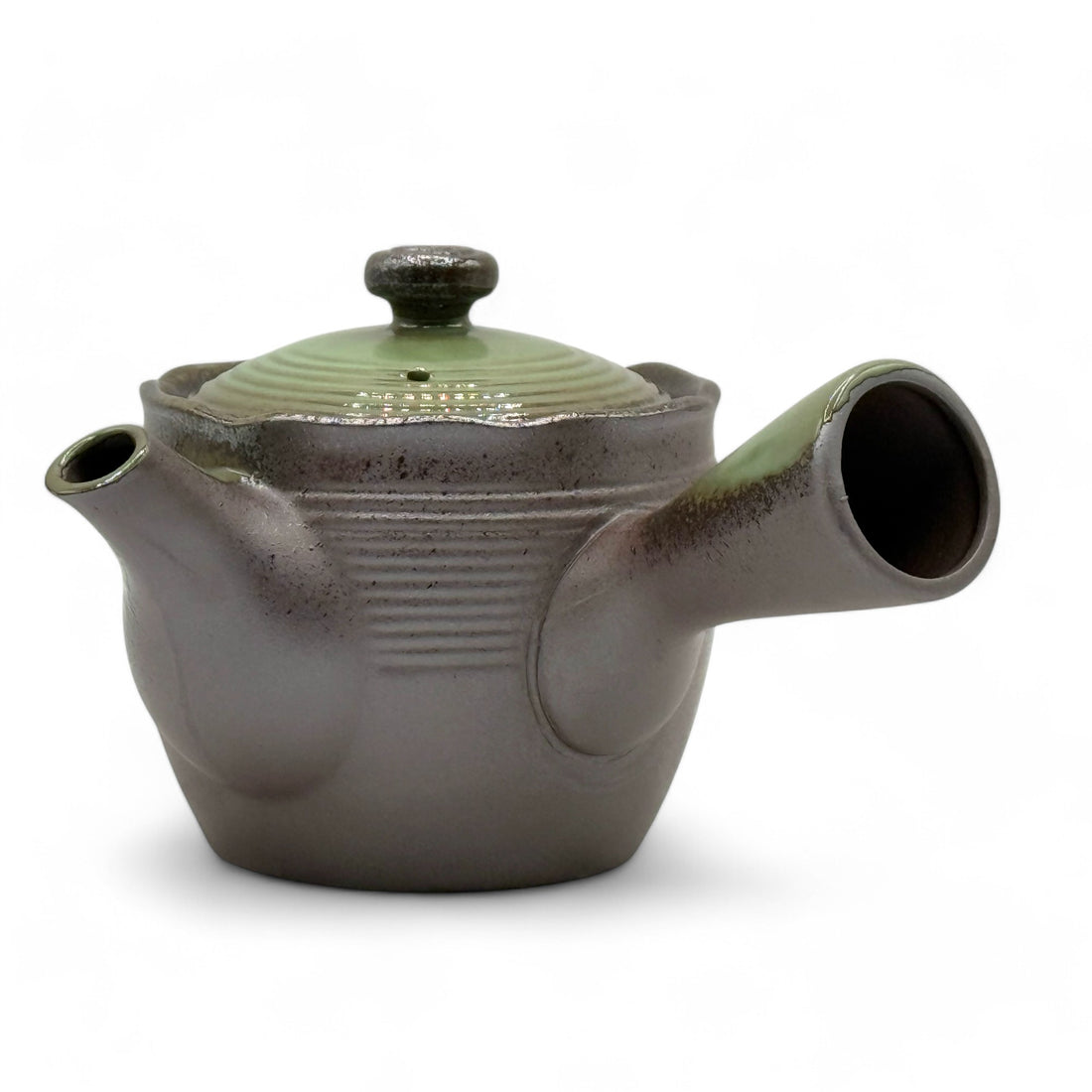 Tochi Green Banko-yaki Kyusu - Japanese Teapot