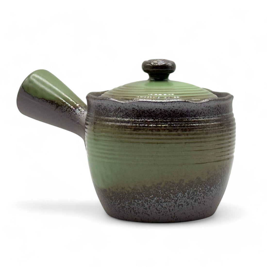 Tochi Green Banko-yaki Kyusu - Japanese Teapot
