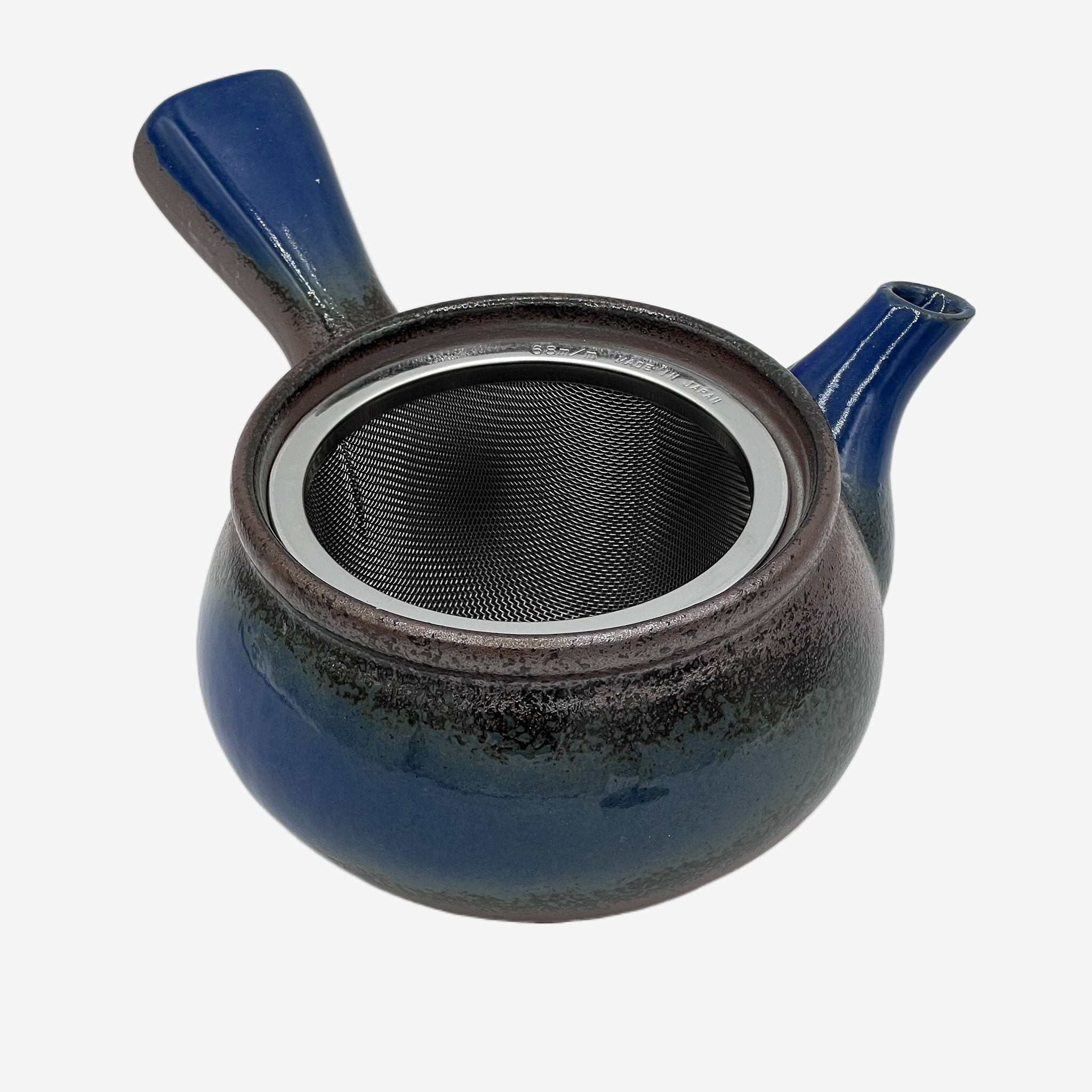 Kaiyo Blue Banko-yaki Kyusu - Japanese Teapot