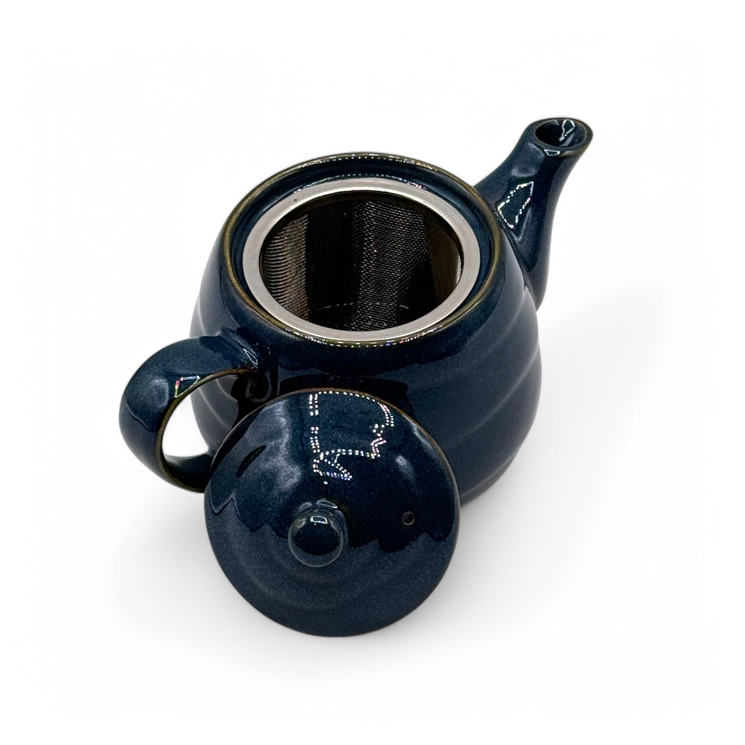 Namako Blue Tokoname-yaki Kyusu - Japanese Teapot