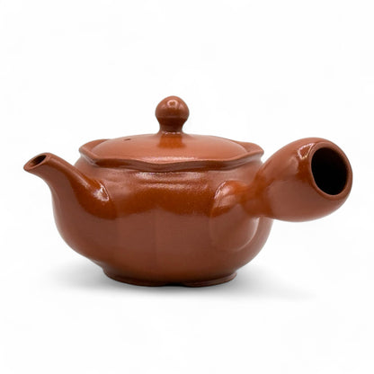 Shuiro Red Tokoname-yaki Kyusu - Japanese Teapot