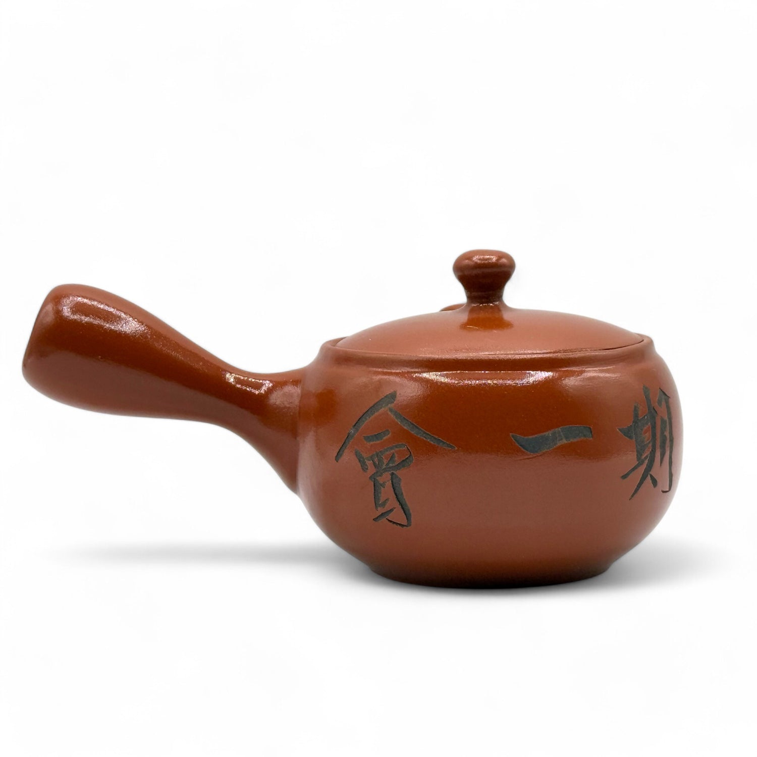 Ichi-go ichi-e Red Tokoname-yaki Kyusu - Japanese Teapot