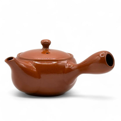 Ichi-go ichi-e Red Tokoname-yaki Kyusu - Japanese Teapot