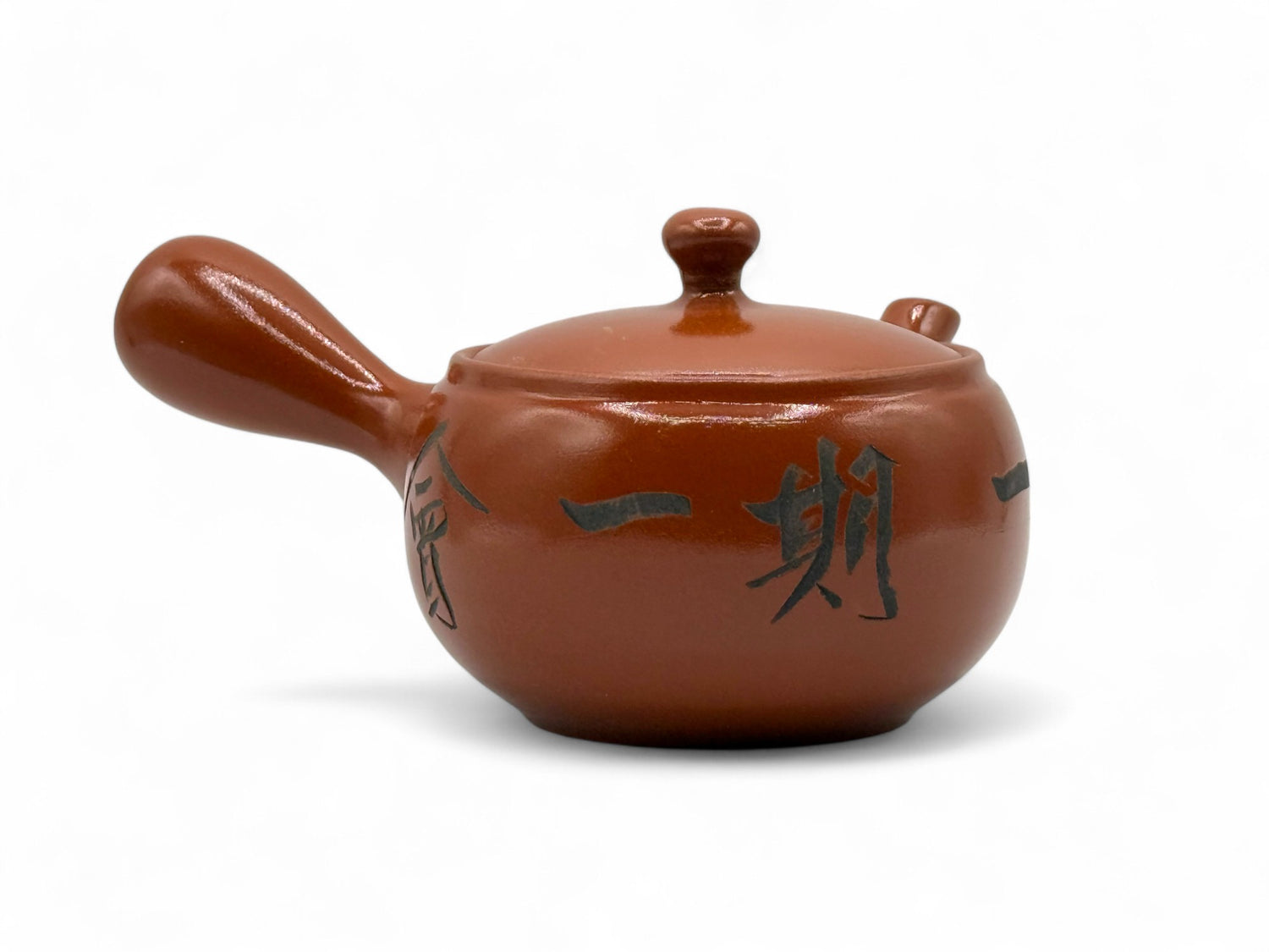 Ichi-go ichi-e Red Tokoname-yaki Kyusu - Japanese Teapot