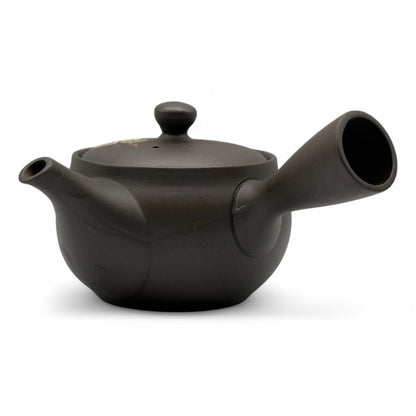 Fusensaku Maruyama Konoha Black Tokoname-yaki Kyusu - Japanese Teapot