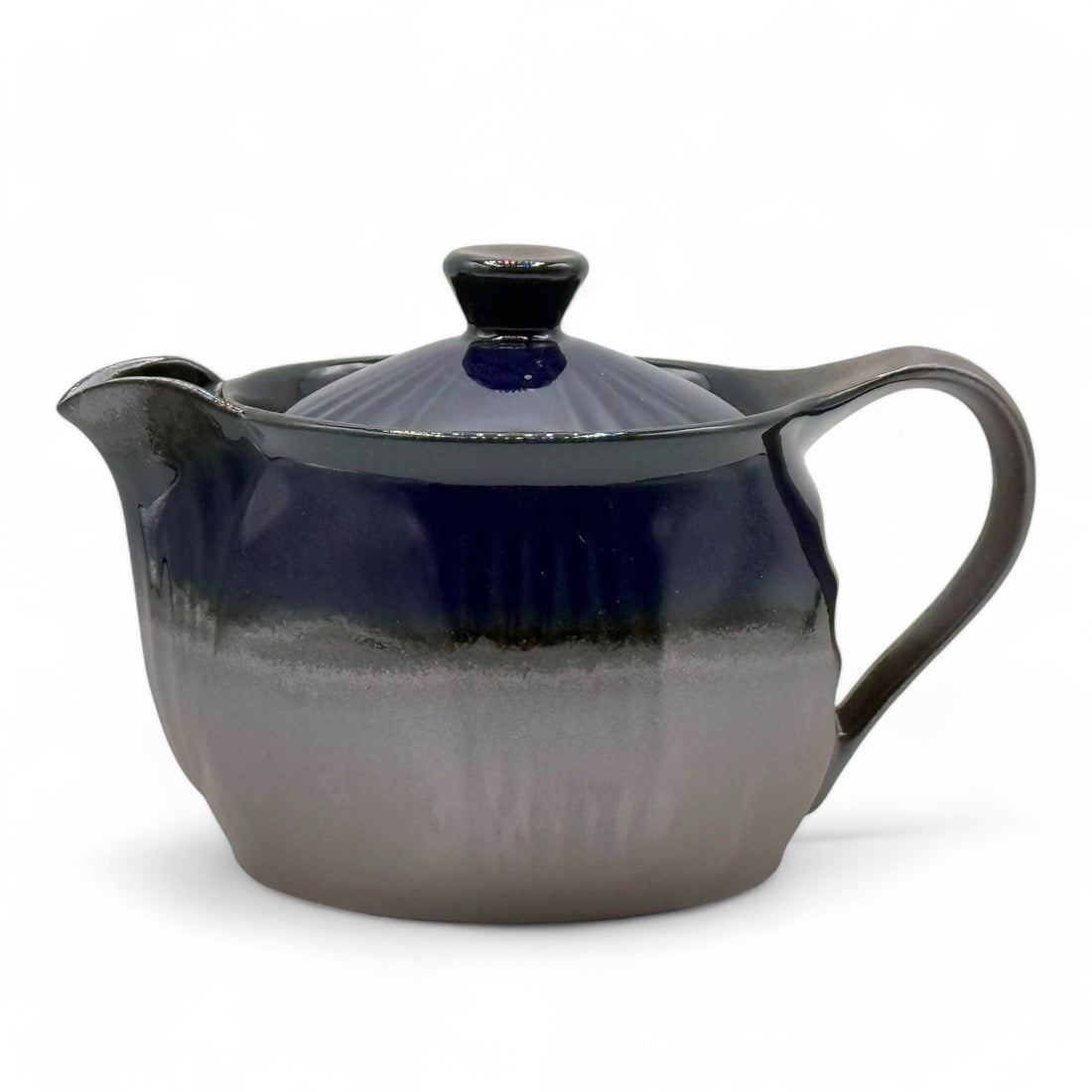 Ruri Blue Banko-yaki Kyusu - Japanese Teapot