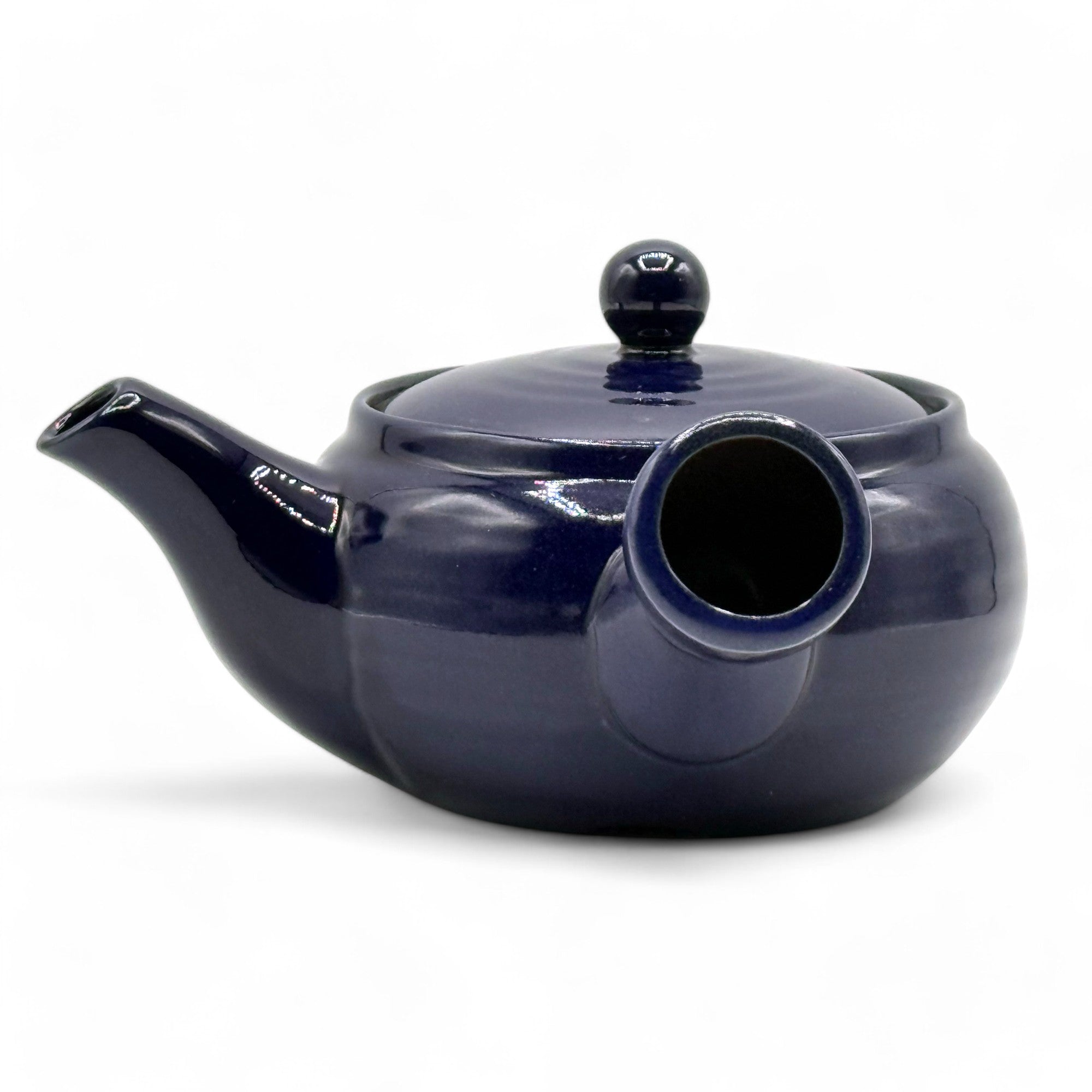 Ikuko Blue Banko-yaki Kyusu - Japanese Teapot